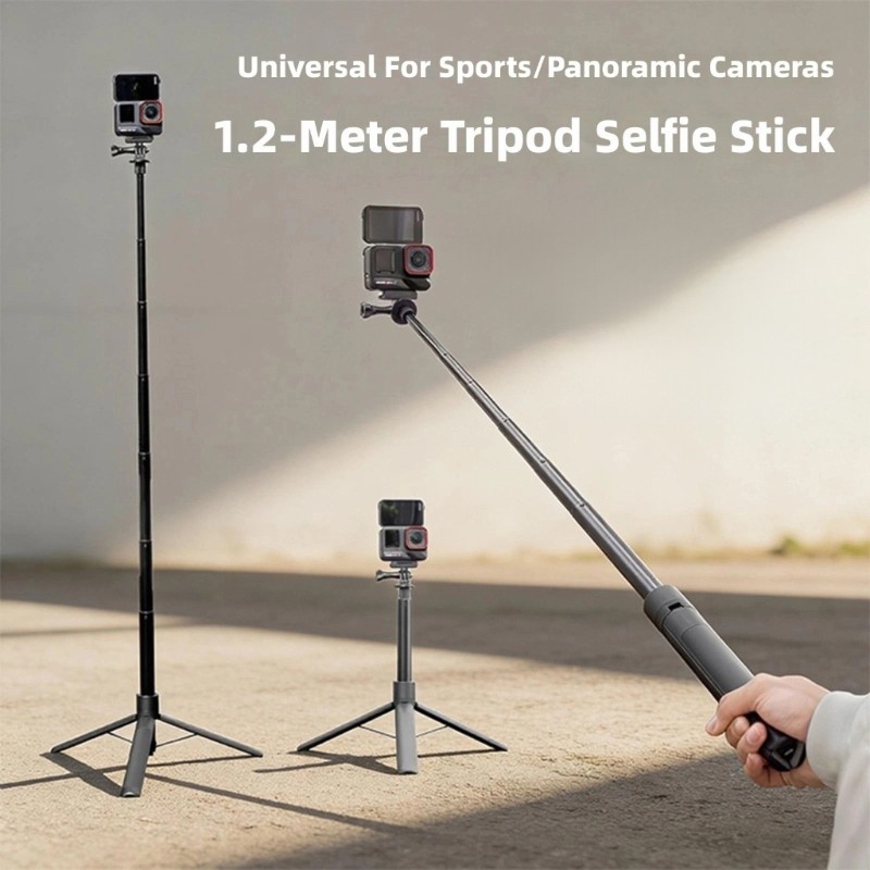 Extendable 1.2M Height Adjustable Camera Tripods for Various Shoots Angled