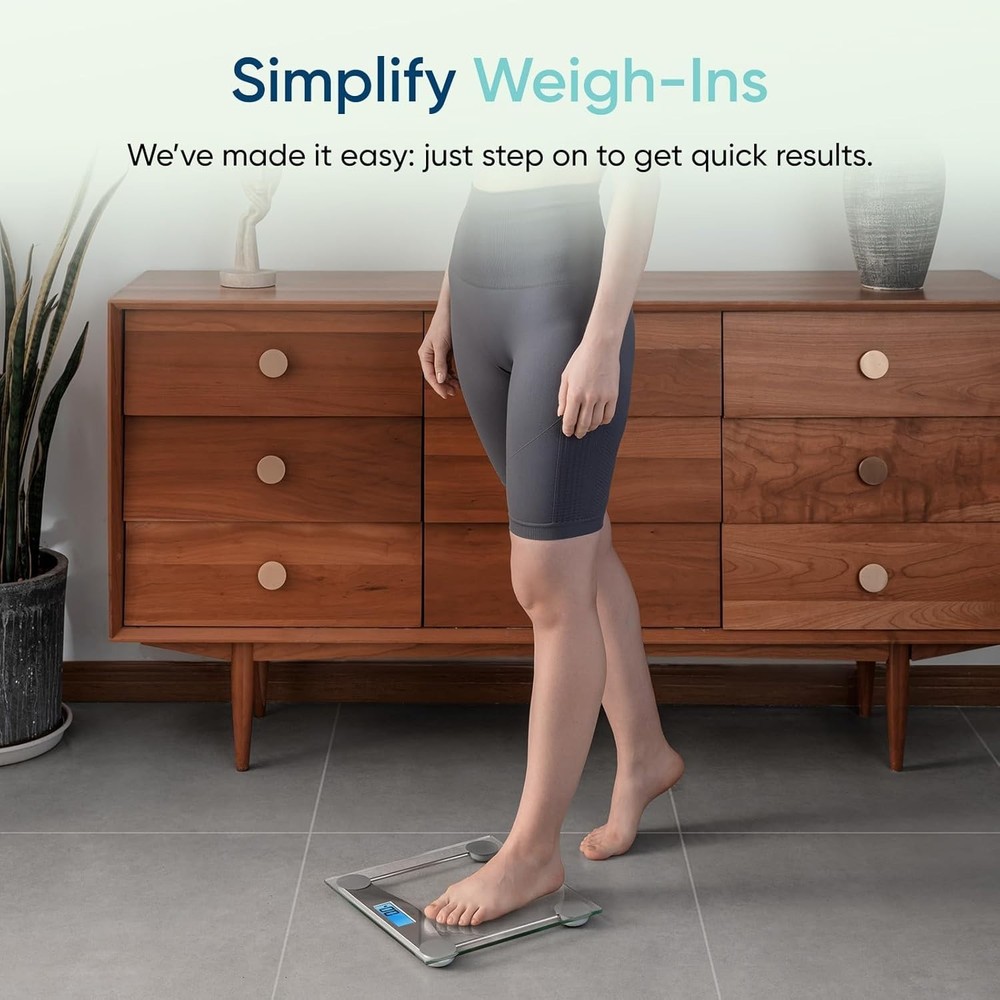 Bathroom Scale Digital Body Weight Scale Large LCD Backlight Display