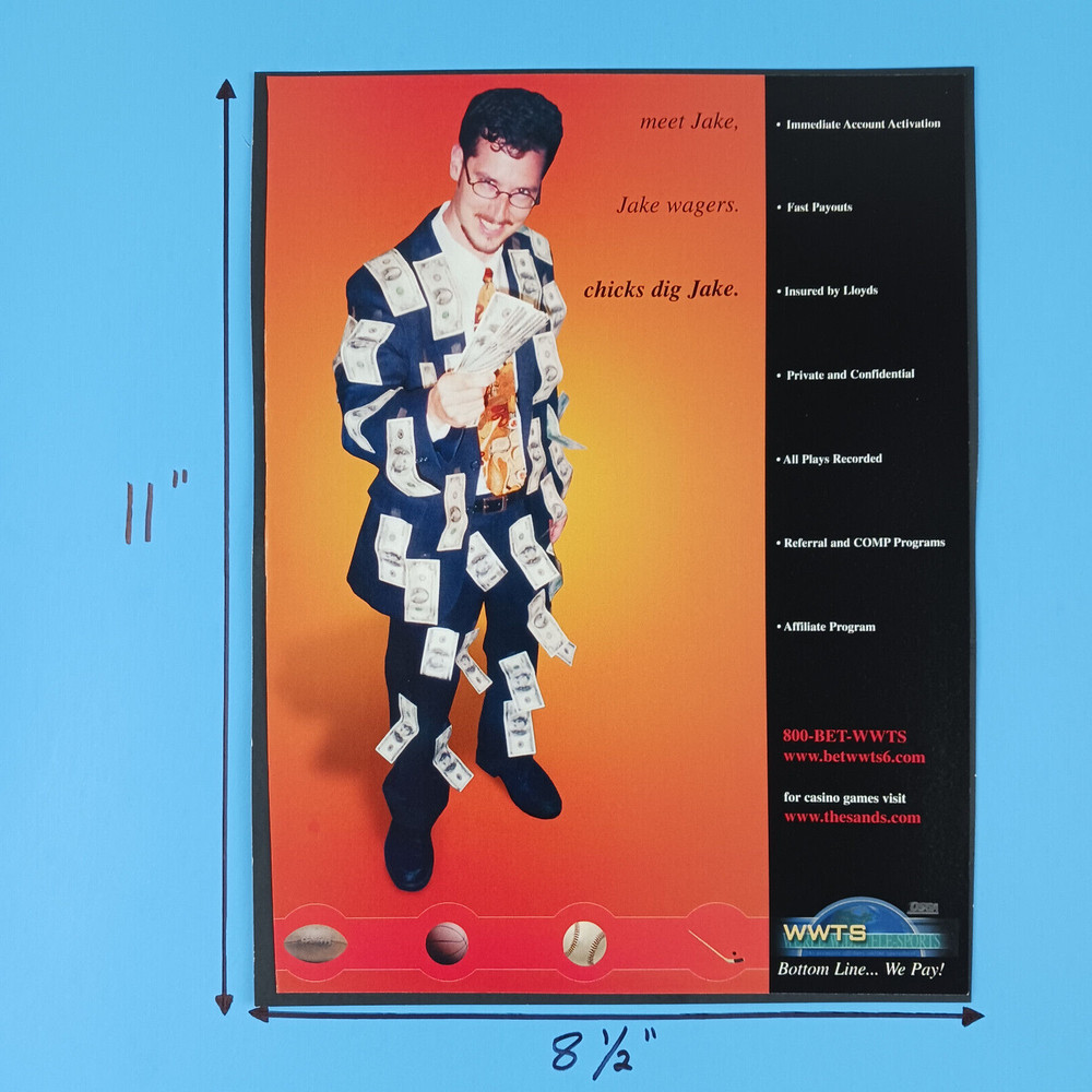 2000 WWTS Sportsbook Print Advertisement