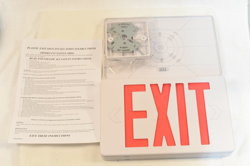 (lot of 5)Hubbell Lighting LED Exit signs CSXWREB3