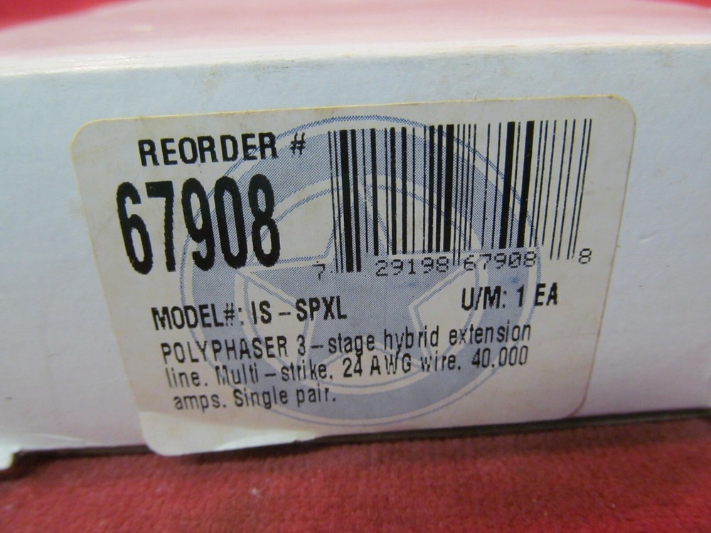 NEW Polyphaser Extension Lines Lightning Protector +/- 75Vdc IS-SPXL