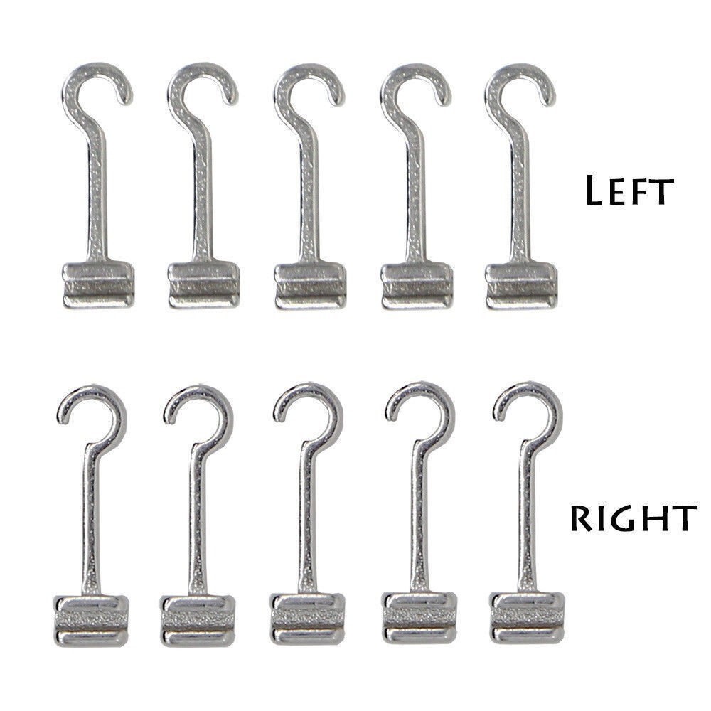 20 Pcs Dental Orthodontic Sliding Crimpable Hook Long Curved Hook Left+Right