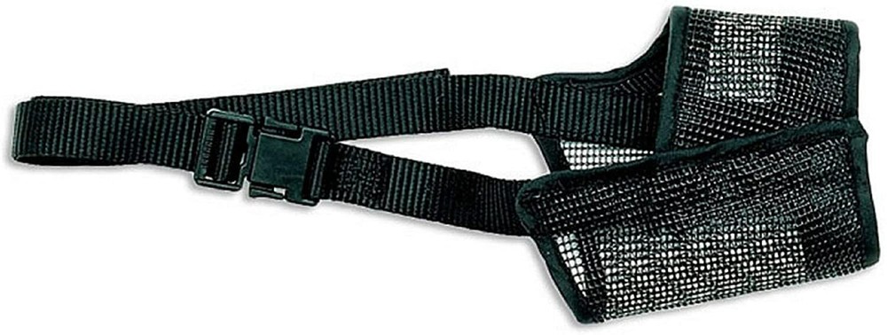 Coastal Best Fit Mesh Dog Muzzle Size x small Adjustable Breathable Black