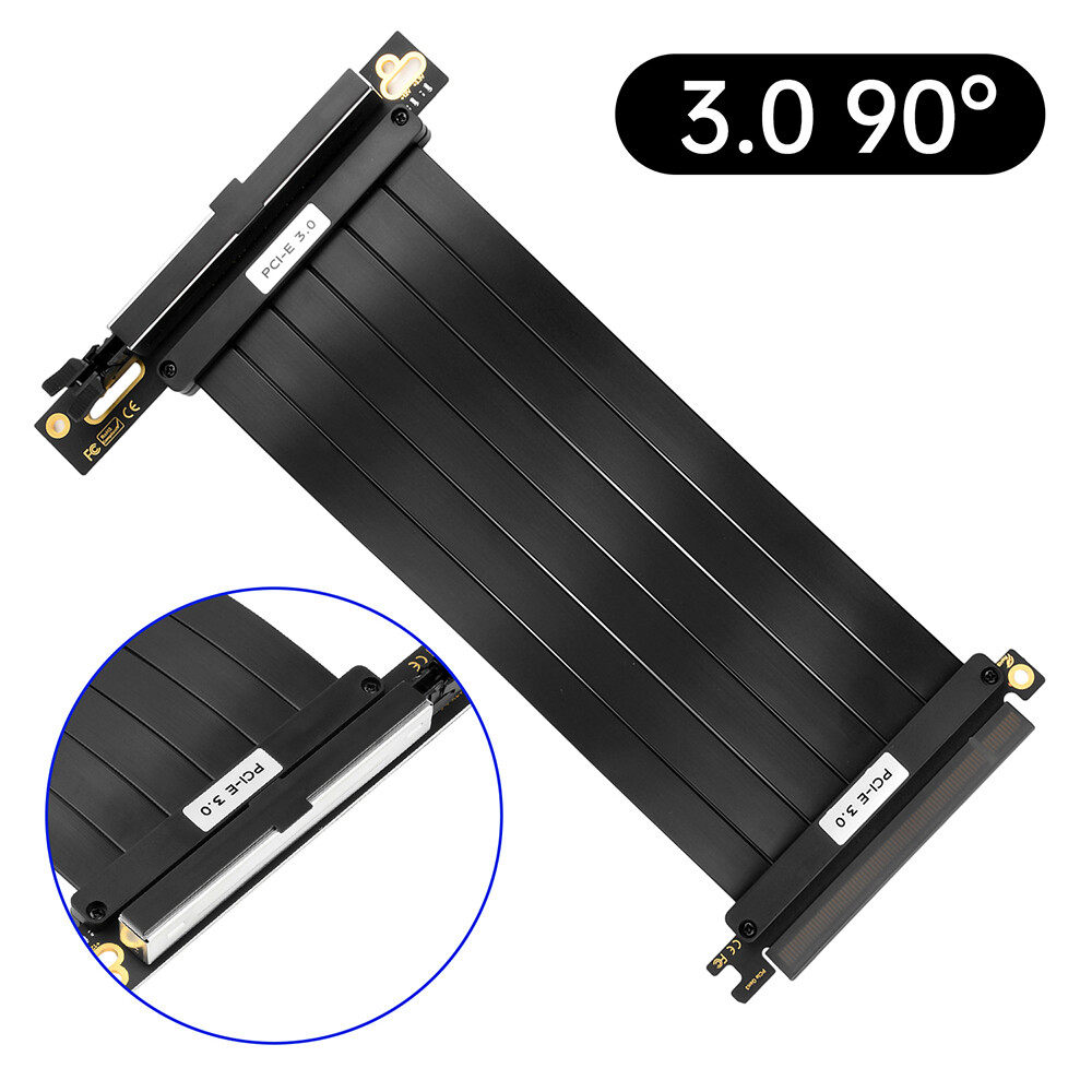 PCI-E 3.0/4.0 16x Riser Cable Graphics Card Extension Cable GPU Expansion Card