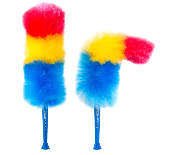 Kitchen + Home 23” inch Rainbow Static Duster - Electrostatic Feather Duster....