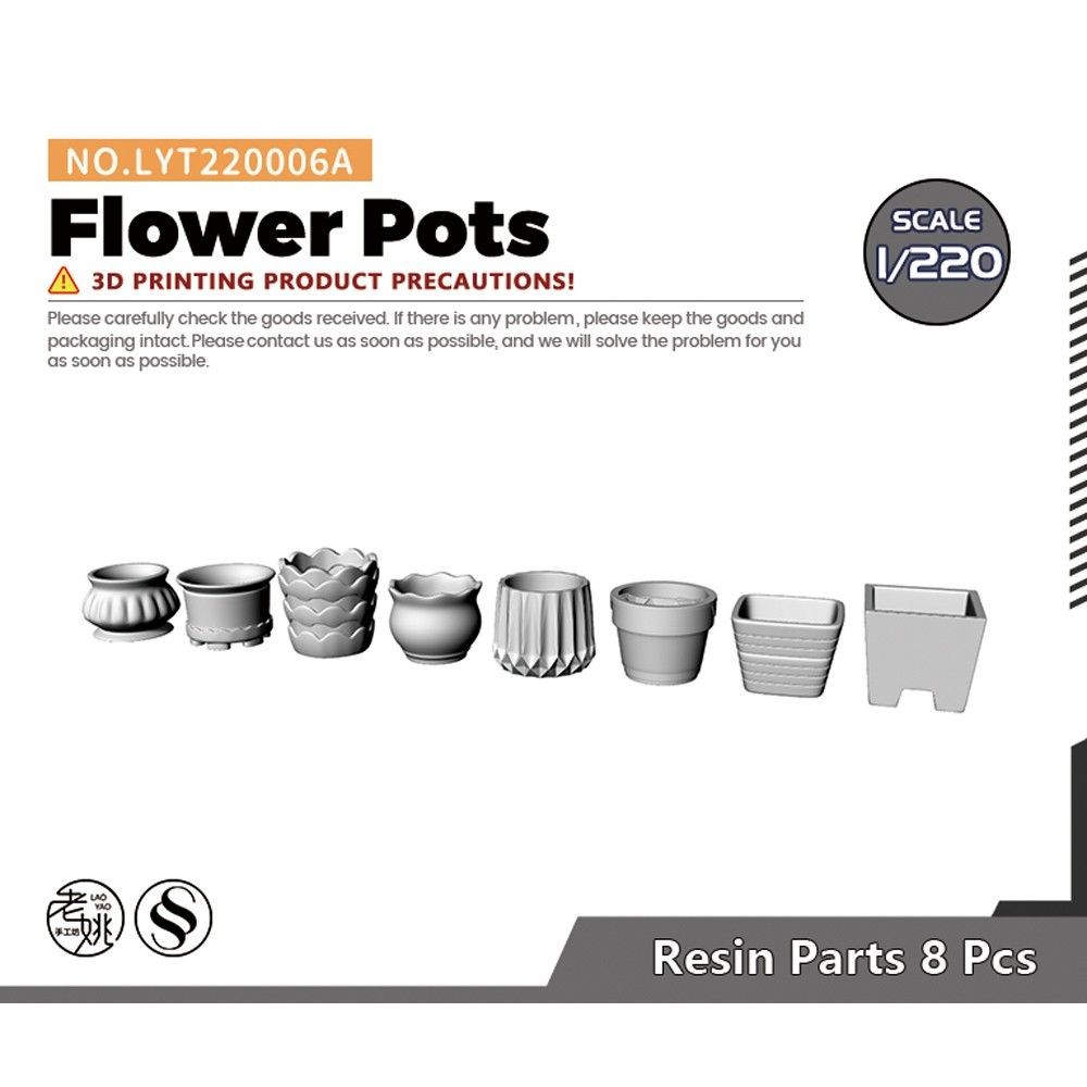 Model Railroads Display Prop Flower Pots