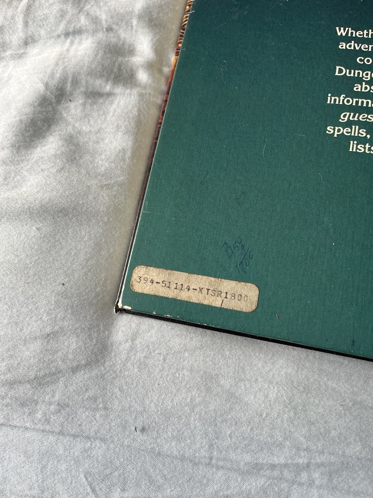 Advanced Dungeons and Dragons Dungeon Masters Guide 1979 DnD D&D AD&D