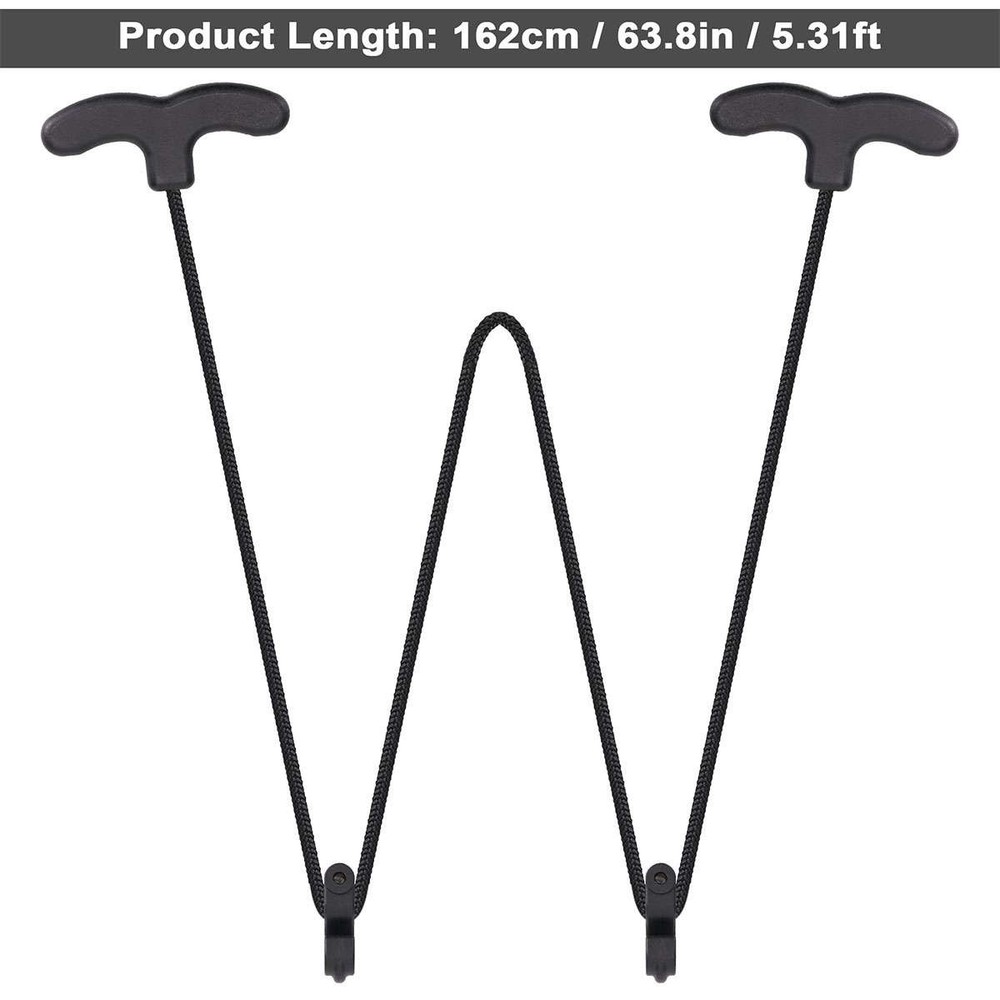 Universal Double Handle Crossbow Rope Cocking Device for Archery Hunting Handle