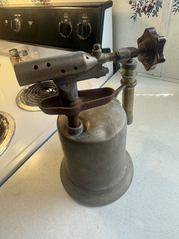 Antique Brass Blow Torch 10” BEAUTIFUL