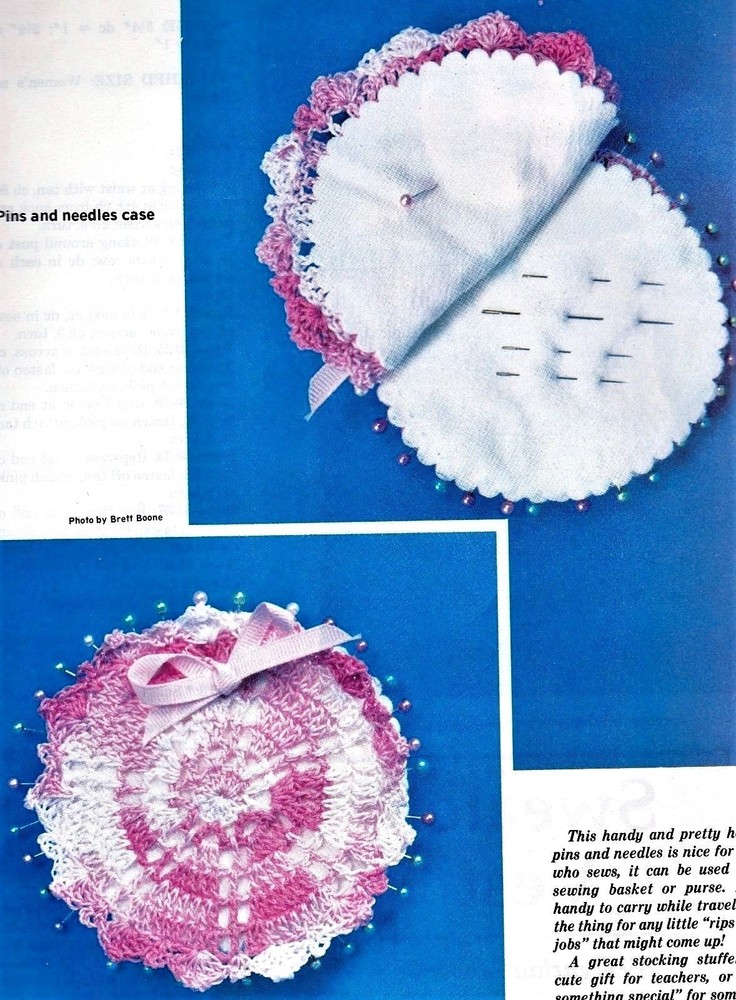 DAINTY Needles & Pin Case/Decor/Crochet Pattern INSTRUCTIONS ONLY