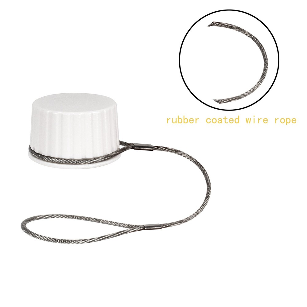 Threaded caps with Stainless tetherDrain Plug Caps for Igloo,Threaded Drain...
