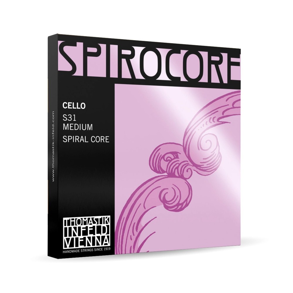 Thomastik-Infeld Spirocore Cello Strings Set 4/4 Size - Flexible Set with Exc...