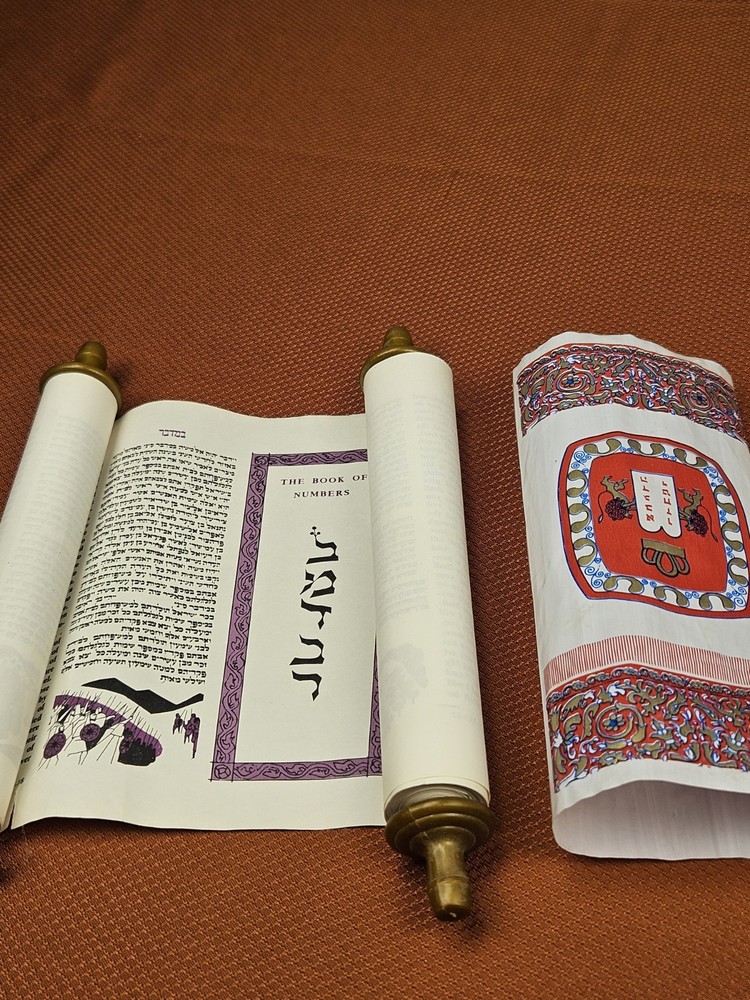 Vtg Book Of Numbers Scroll
