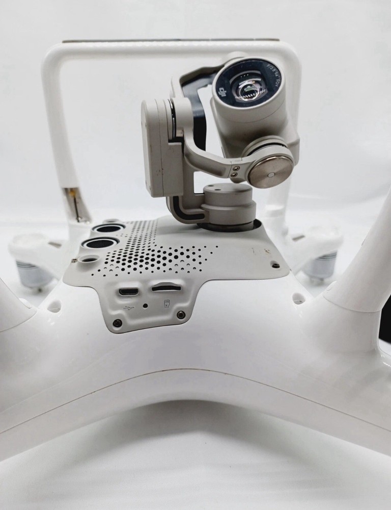 DJI Phantom White Quadcopter Drone Body with Camera Mount and Gimbal