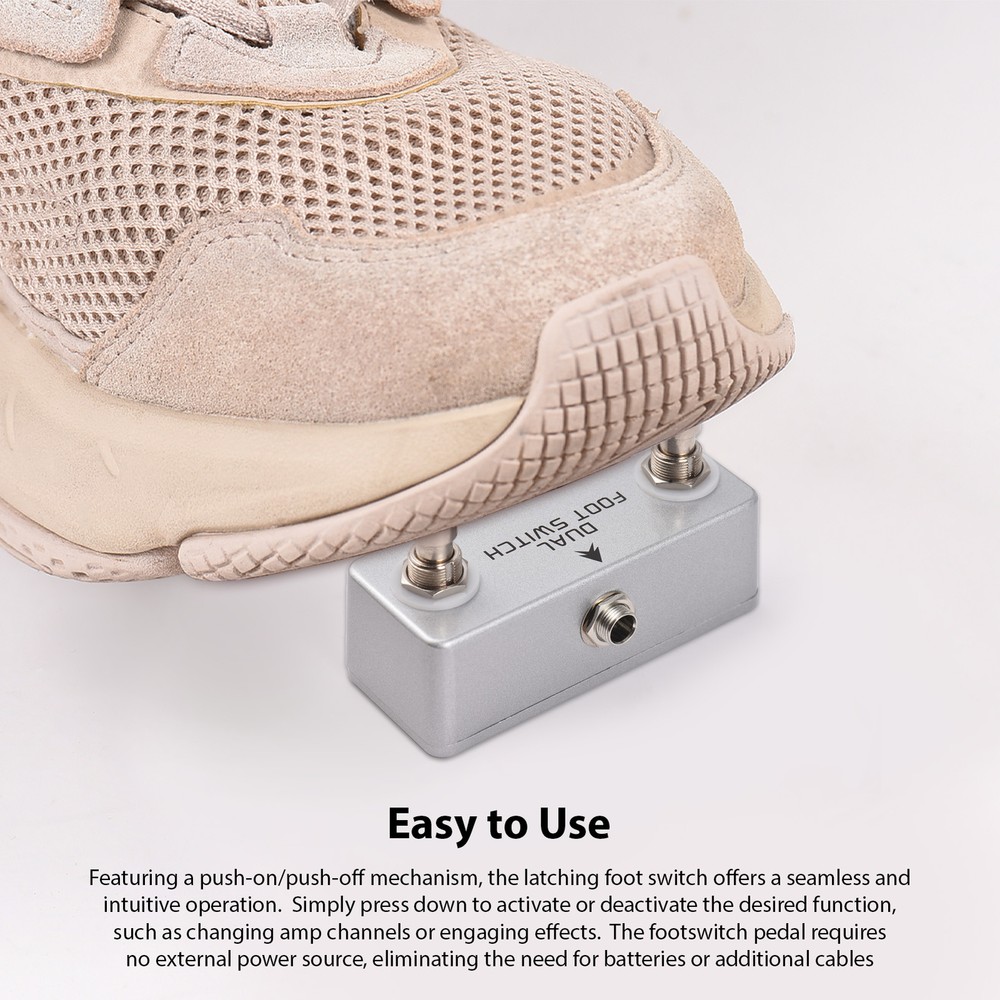 MOSKYAUDIO Dual Footswitch Amp Channel Footswitch Locking Function U3D8