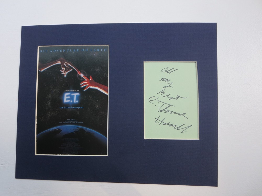 "E.T. the Extra-Terrestrial" &  C. Thomas Howell autograph as Tyler