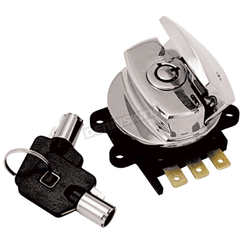 V-Factor Chrome Round Key Ignition Switch - 15010