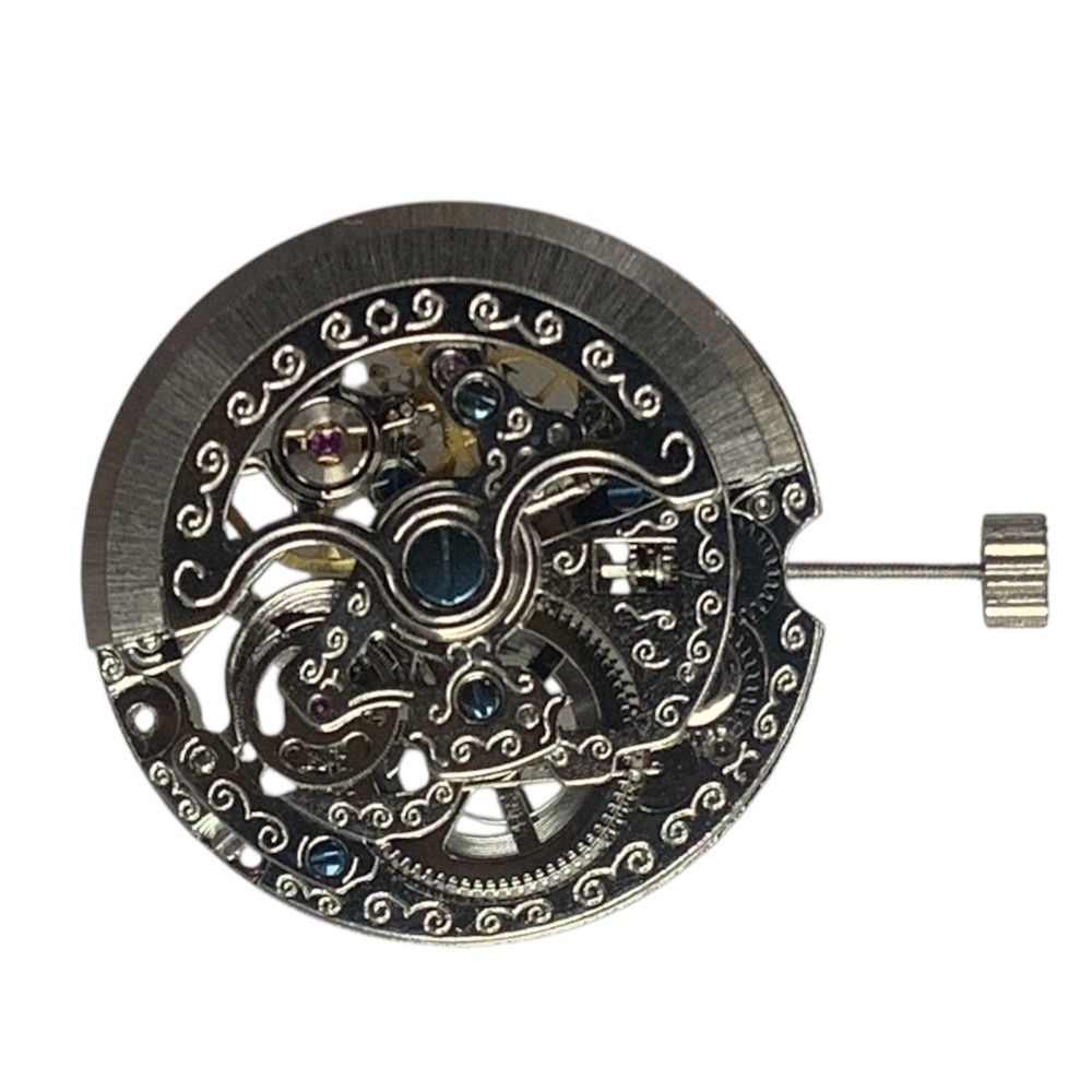 Chinese Watch Movement Automatic Skeleton Mechanical TY2807 3Hands
