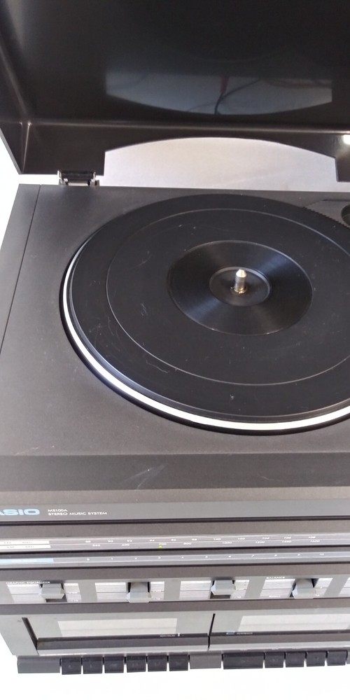 Casio Stereo Music System Record And Tape Player Missing speakers, Works