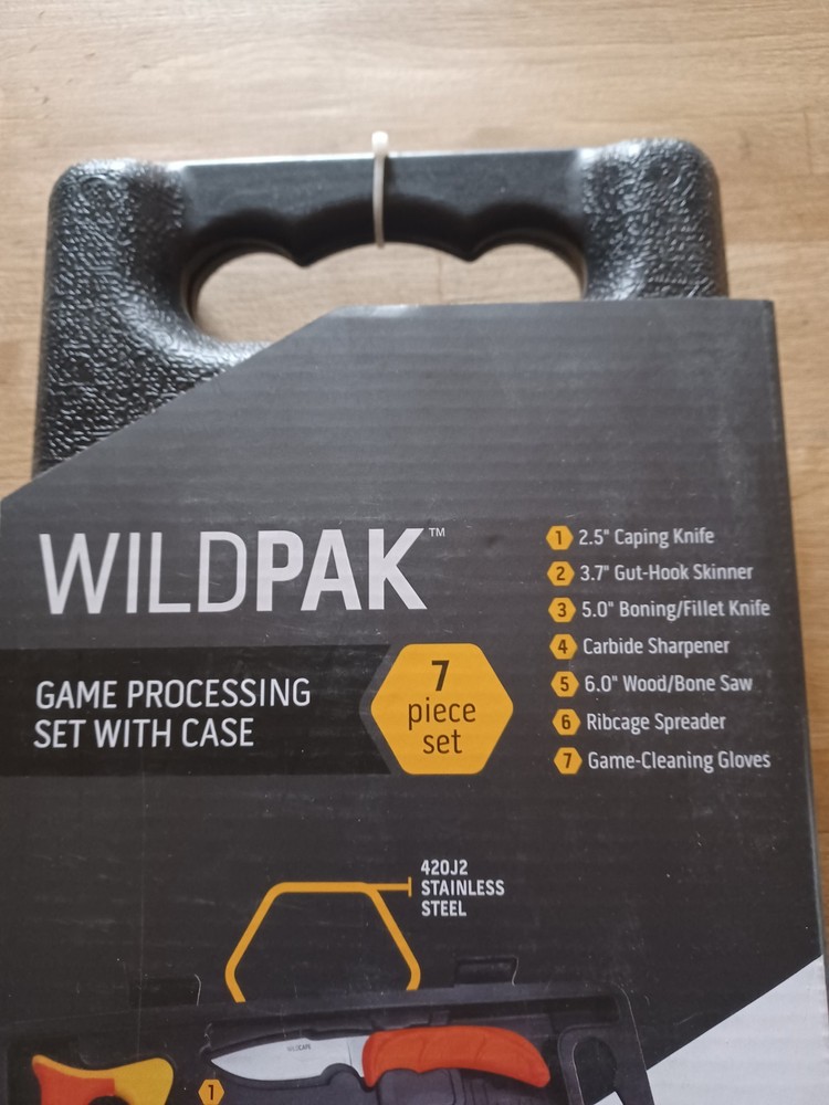 Outdoor Edge WP-2 Wild Pak Game Processing Set - 7 Piece - NIB