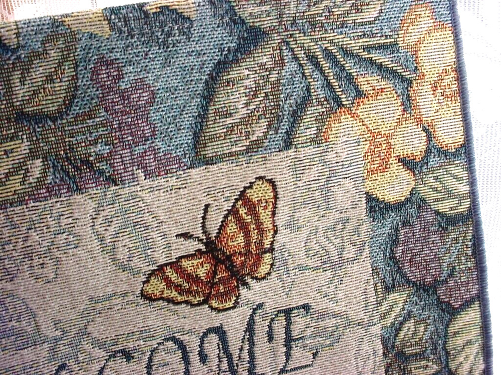 Butterfly Welcome Banner Tapestry Wall Decor
