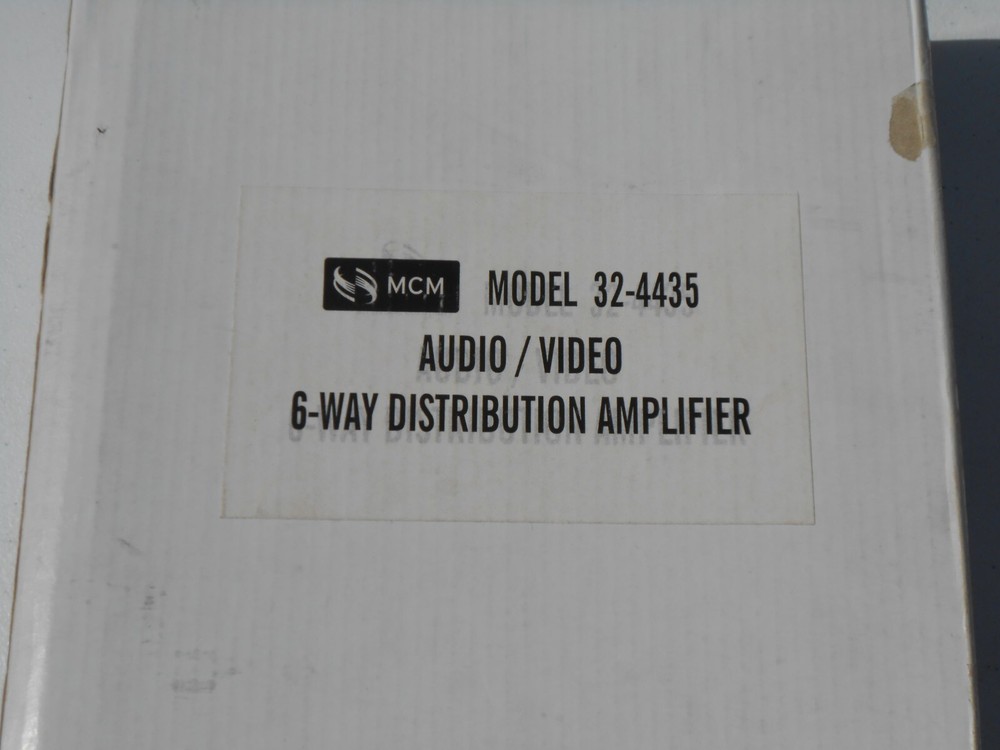 MCM 6-Way Audio Video Distribution Amplifier