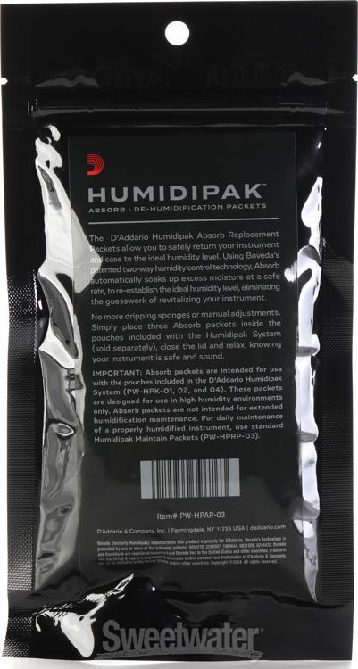 D'Addario Humidipak Absorb Replacement Packets (3-pack)