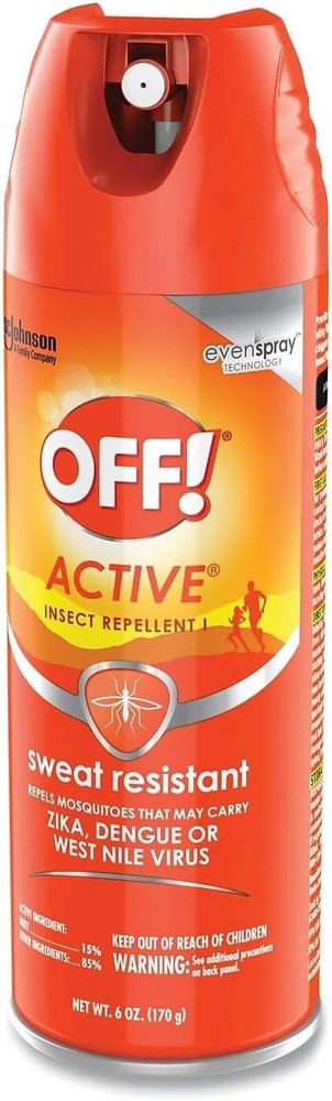 OFF! Active Sweat Resistant Insect Repellent (Pack of 4)