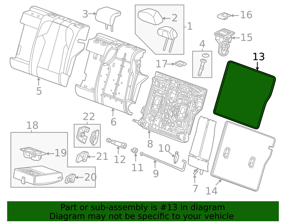 Genuine GM Rear Protector 85702042