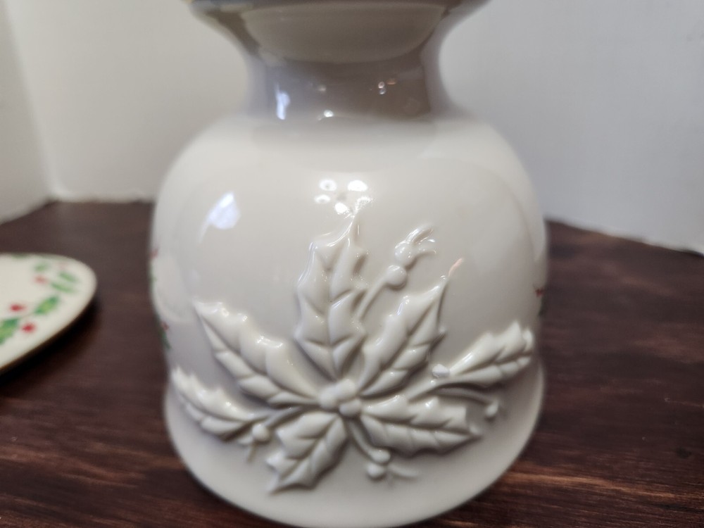 LENOX HOLIDAY DIMENSION COLLECTION COVERED CANDY DISH WITH BOX