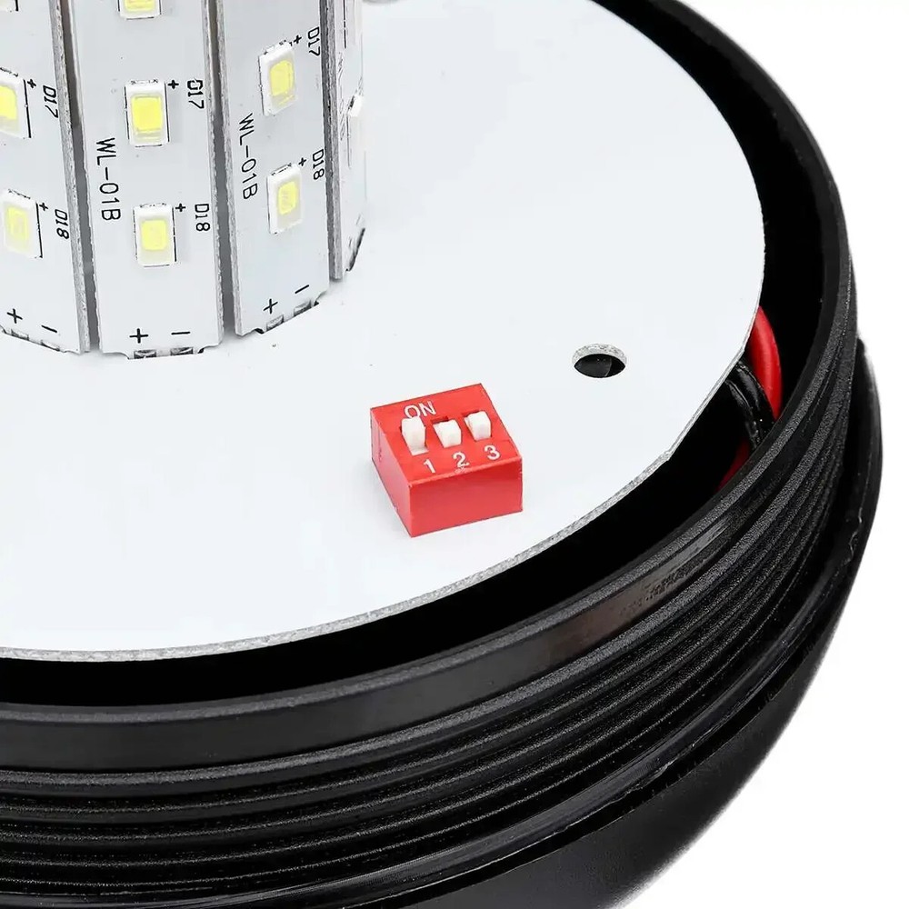 60 LED Rotating Flashing Beacon Flexible DIN Pole Mount Tractor Warning Light