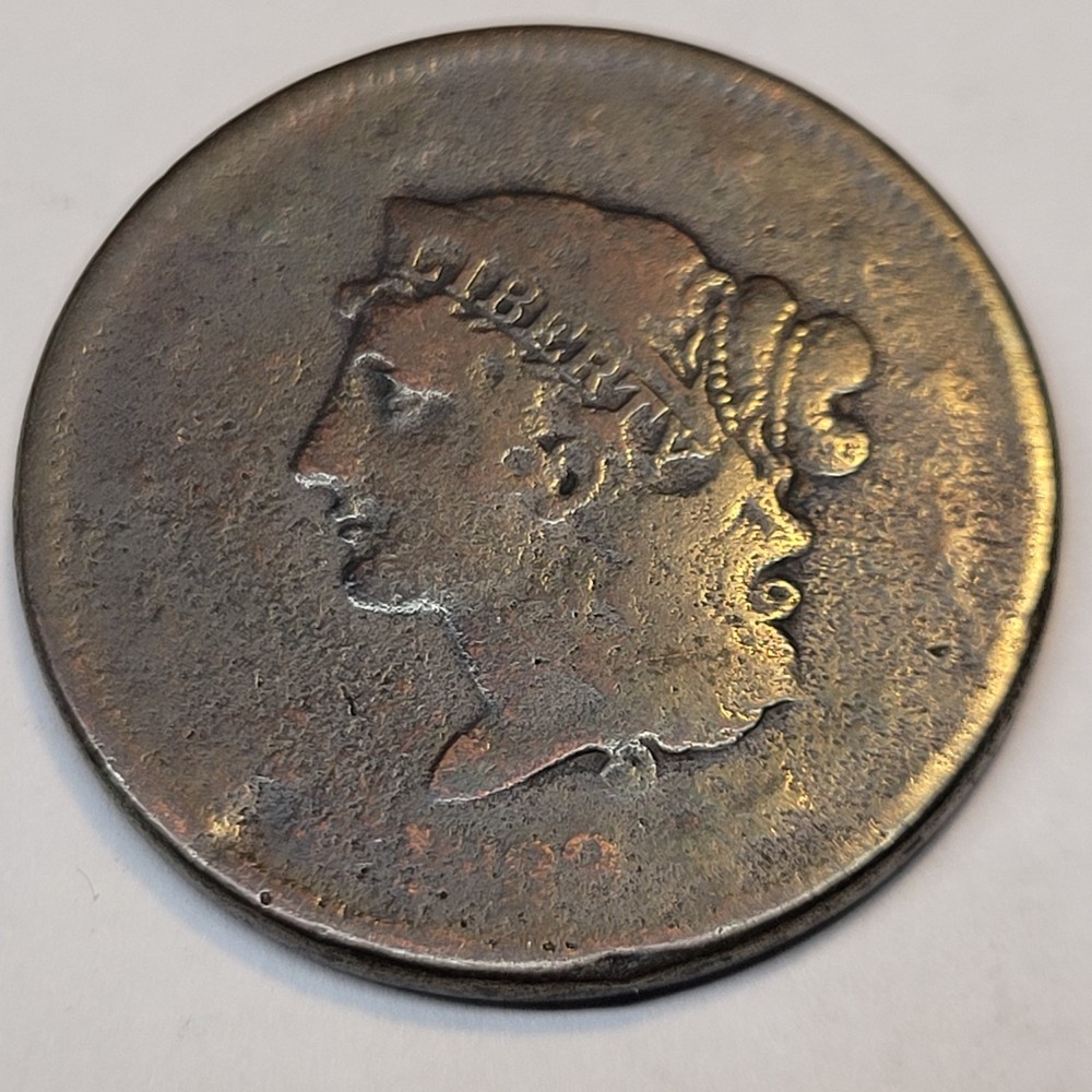 1839 Booby Head Large Cent