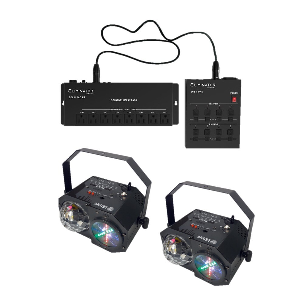 Set of ADJ SC8 II PAD SYSTEM analog controller + 2x Minisystem