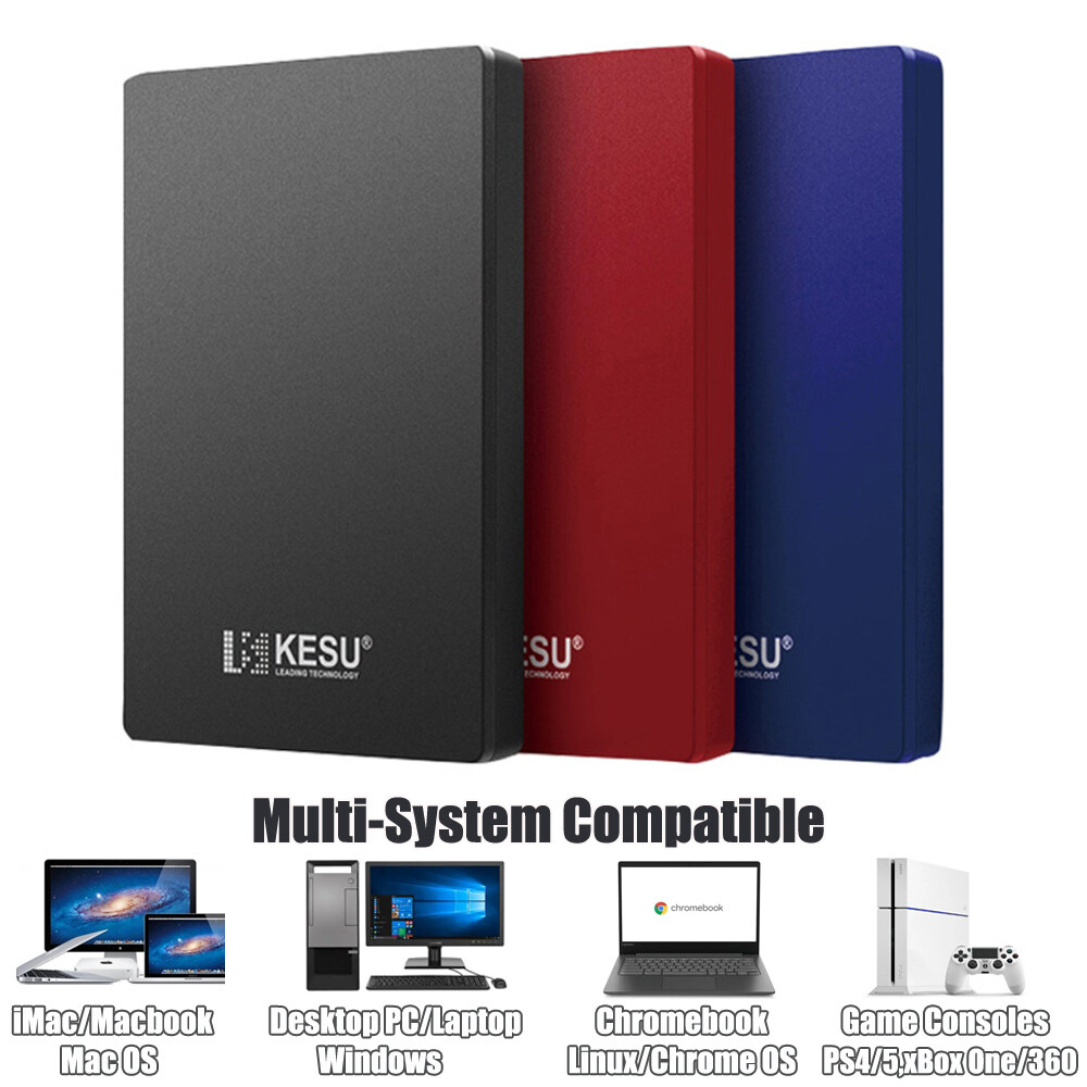 Portable External Hard Drive Disks 2TB USB 3.0 Game Memory Disk Storage Device