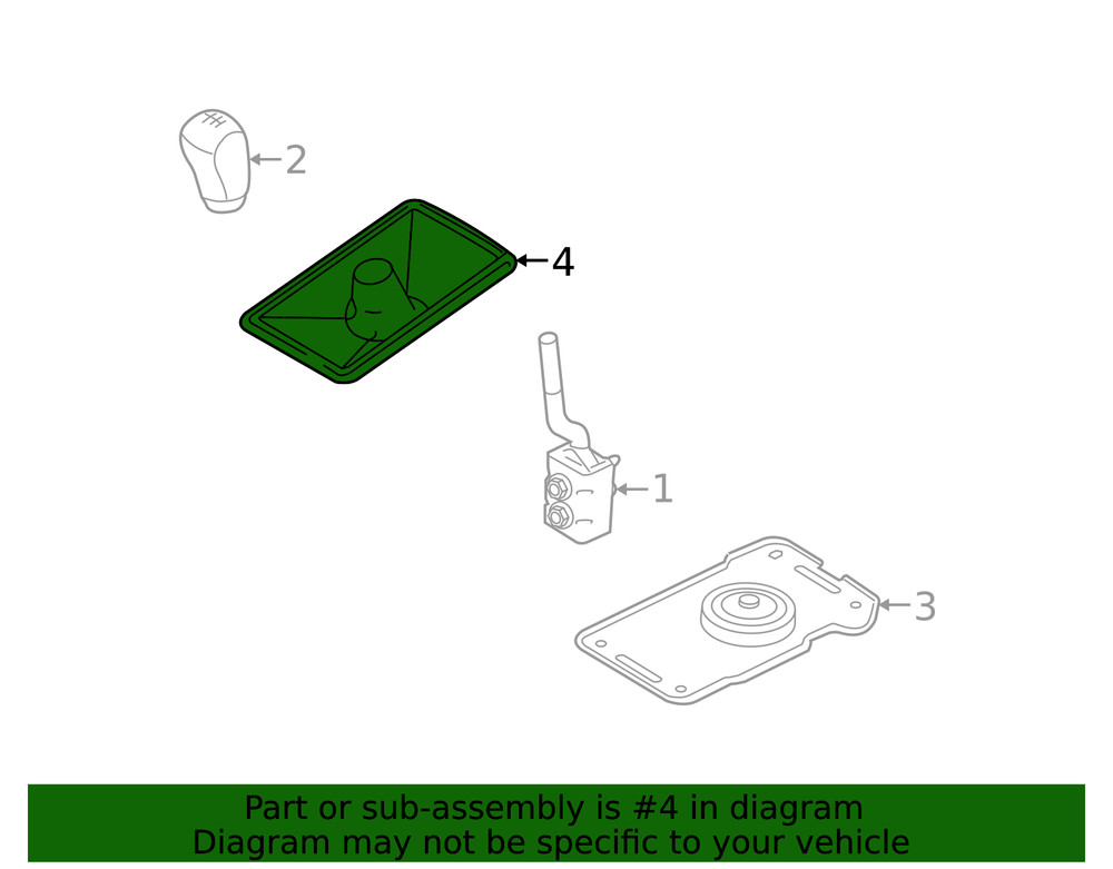 Genuine Ford Manual Transmission Shift Boot BR3Z7277B