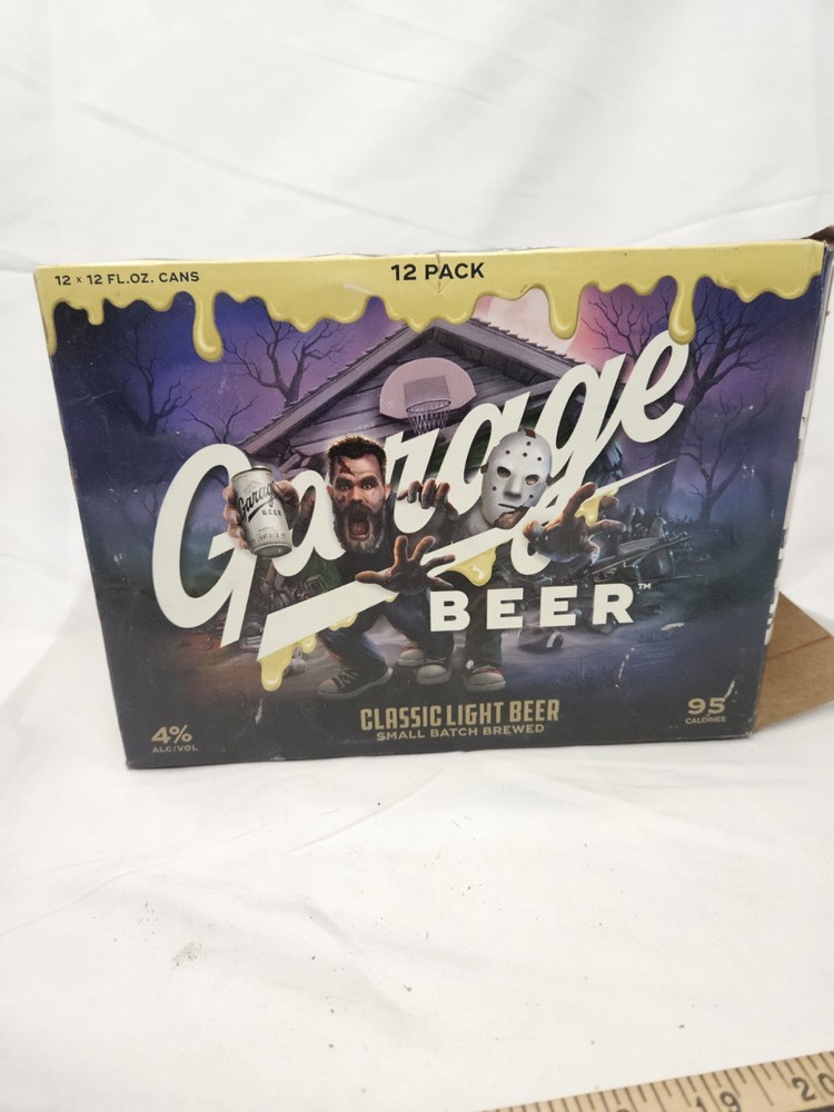 Garage Beer Halloween 12 Pack Beer EMPTY BOX White Classic