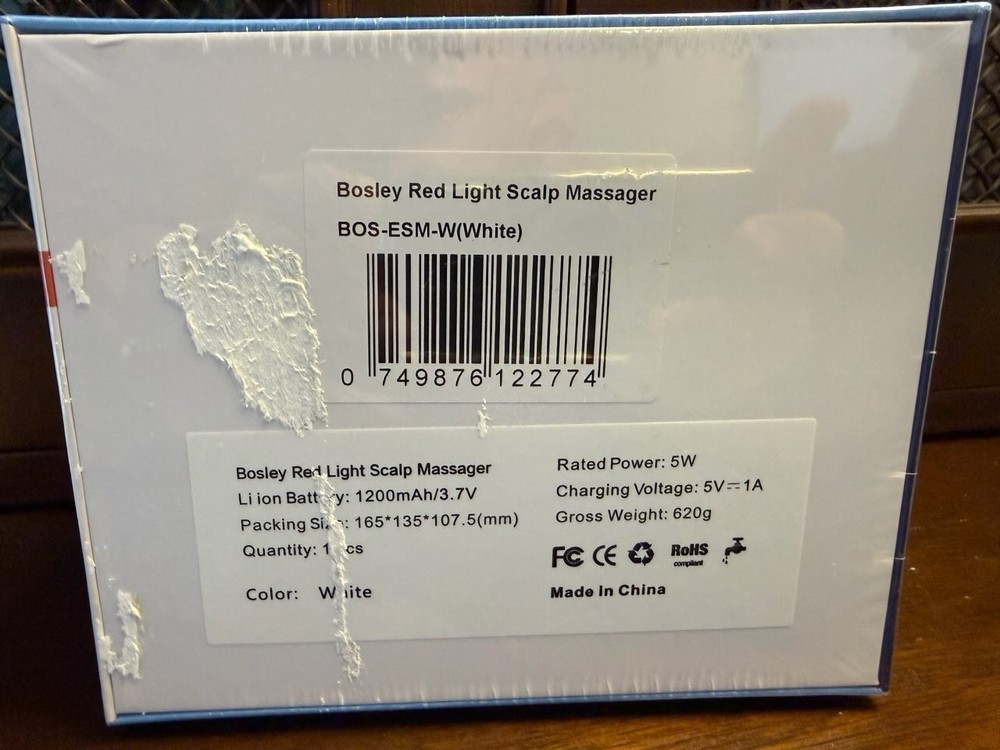 Bosley Red Light Scalp Massager (NEW Sealed)