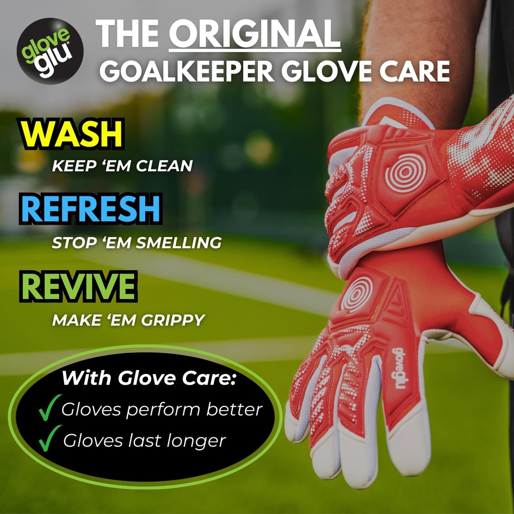 gloveglu 120ml Original Goalkeeper Glove Grip Spray for New/Match Basic