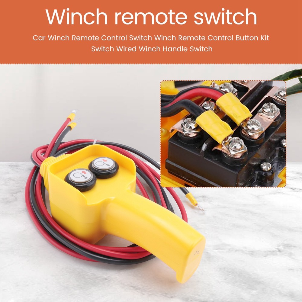 Car Winch Remote Control Winch Remote Control Button Kit Wired Winch7894