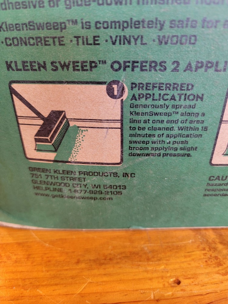 Kleen Sweep Sweeping Compound - 50-Lb. Box Kleen Products