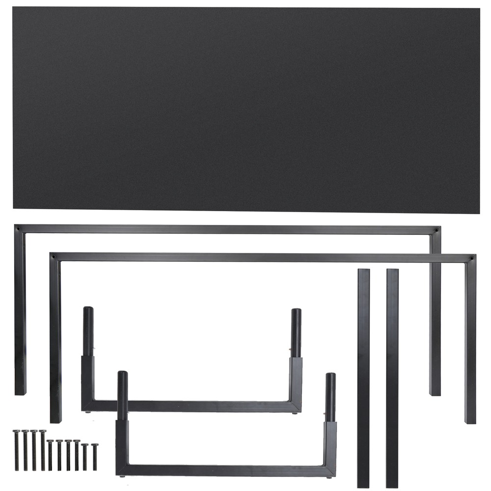 Computer Desk 55" Large Laptop PC Study Writing Table Simple Office Desk Black