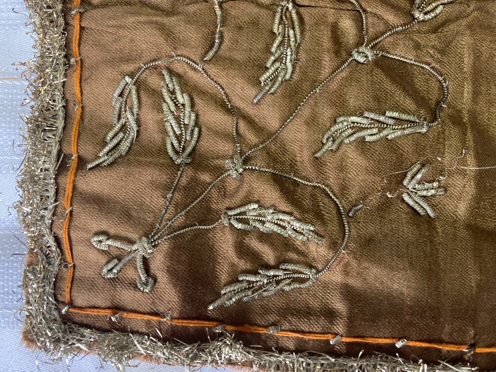 RARE WWII 1944 CBI CHINA BURMA INDIA HUMP PILOT BULLION WALL HANGING