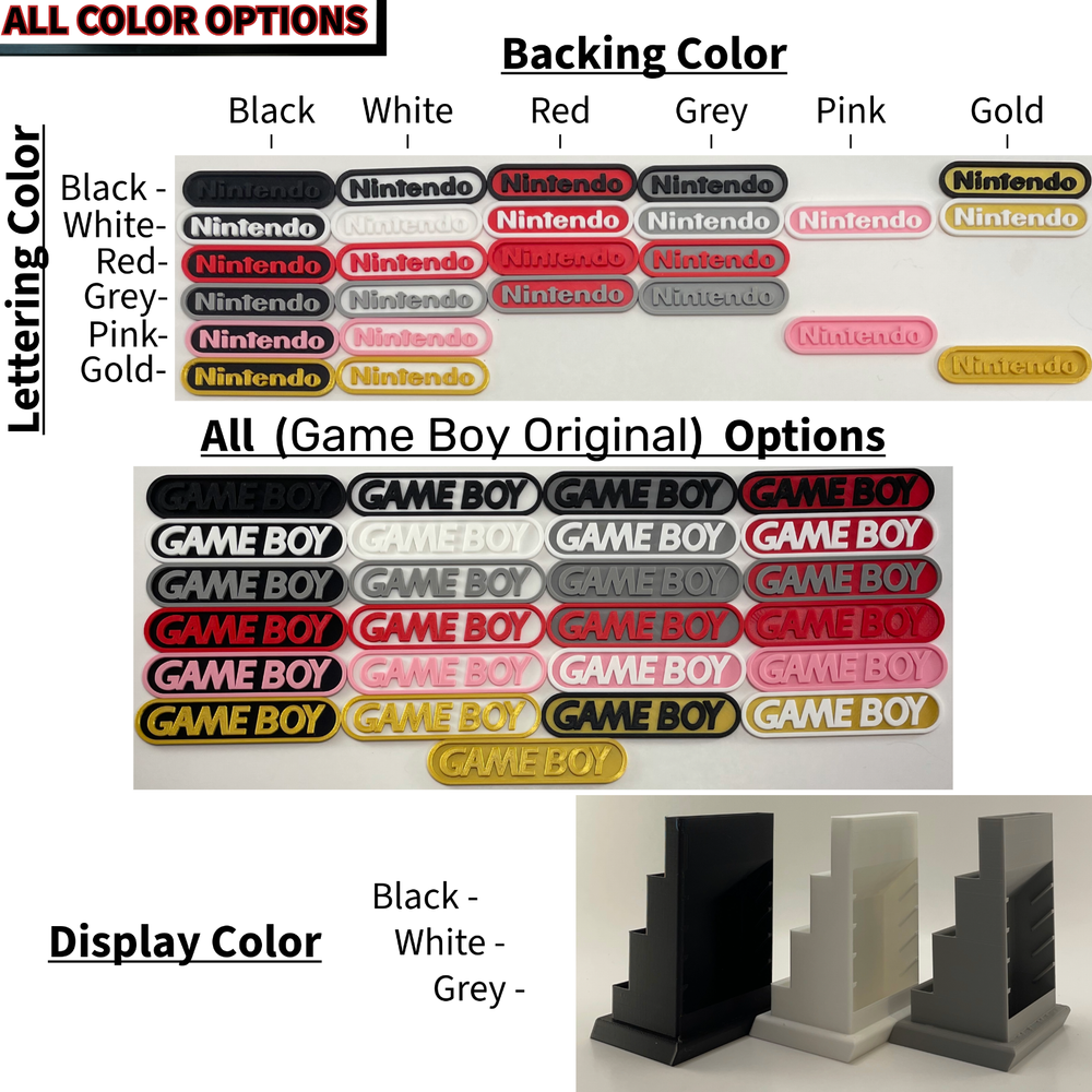 Gameboy Original/Classic & 9 Games in Protective Case - DISPLAY ONLY (Customize)