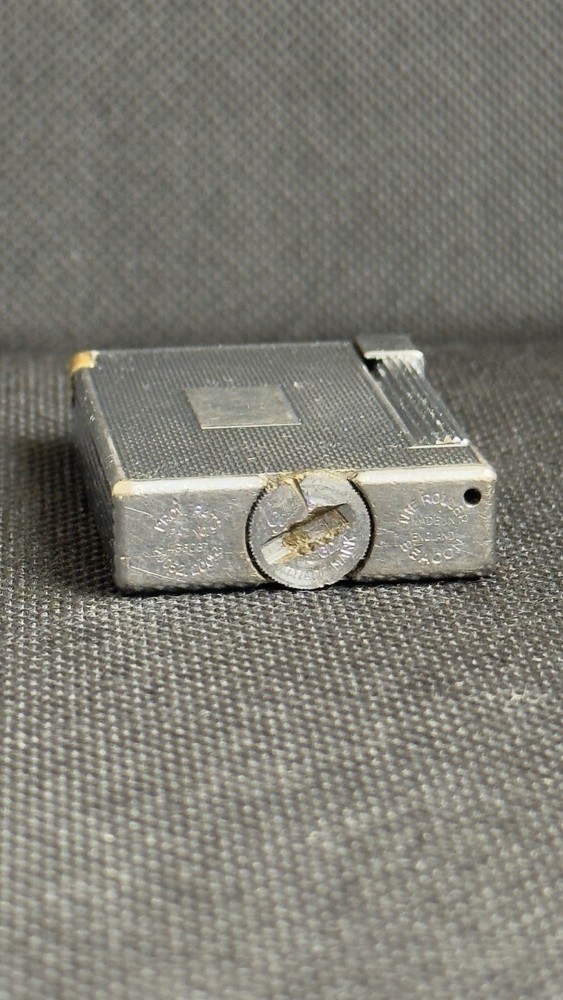 Parker Roller Beacon Dunhill 1940s Silver Engine Turned Lighter England