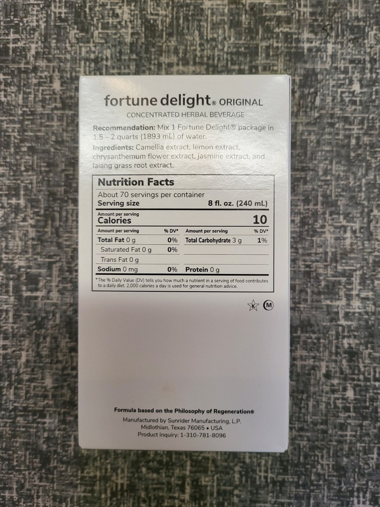 Fortune Delight 10/20 gram regular flavor packets