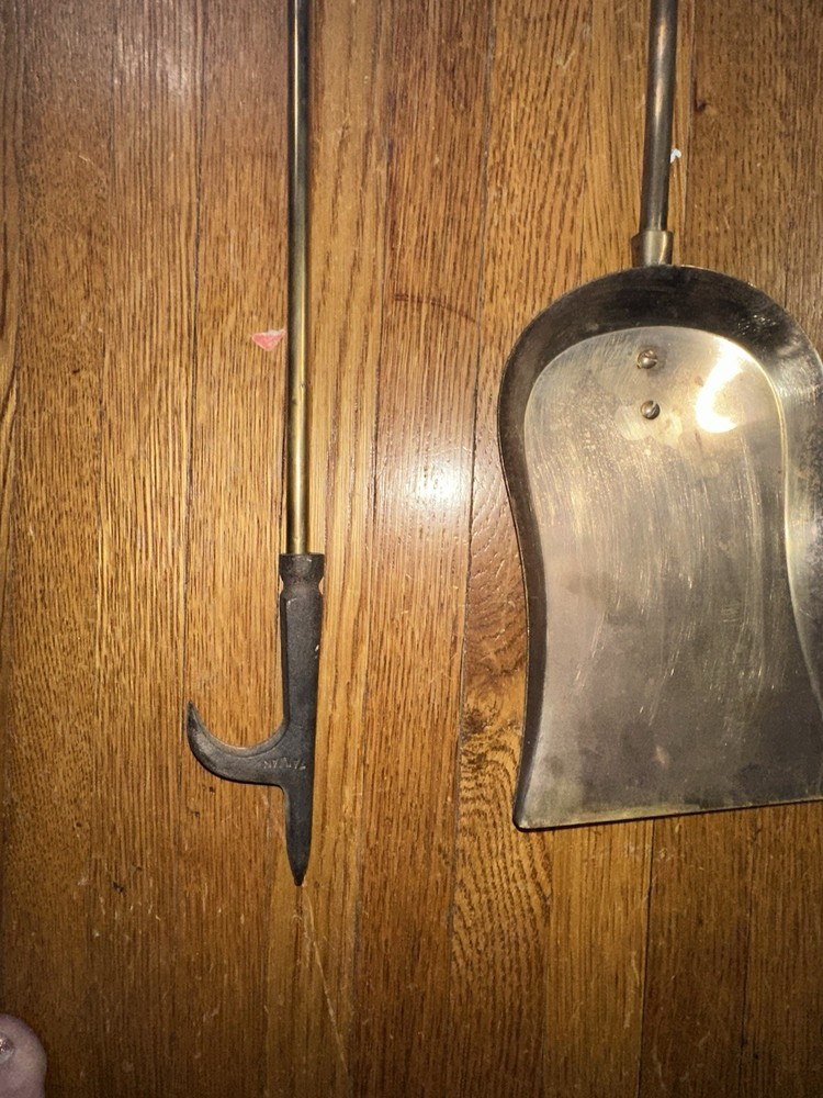 Vintage MCM Brass Pineapple Fireplace Tool Set - Gorgeous!