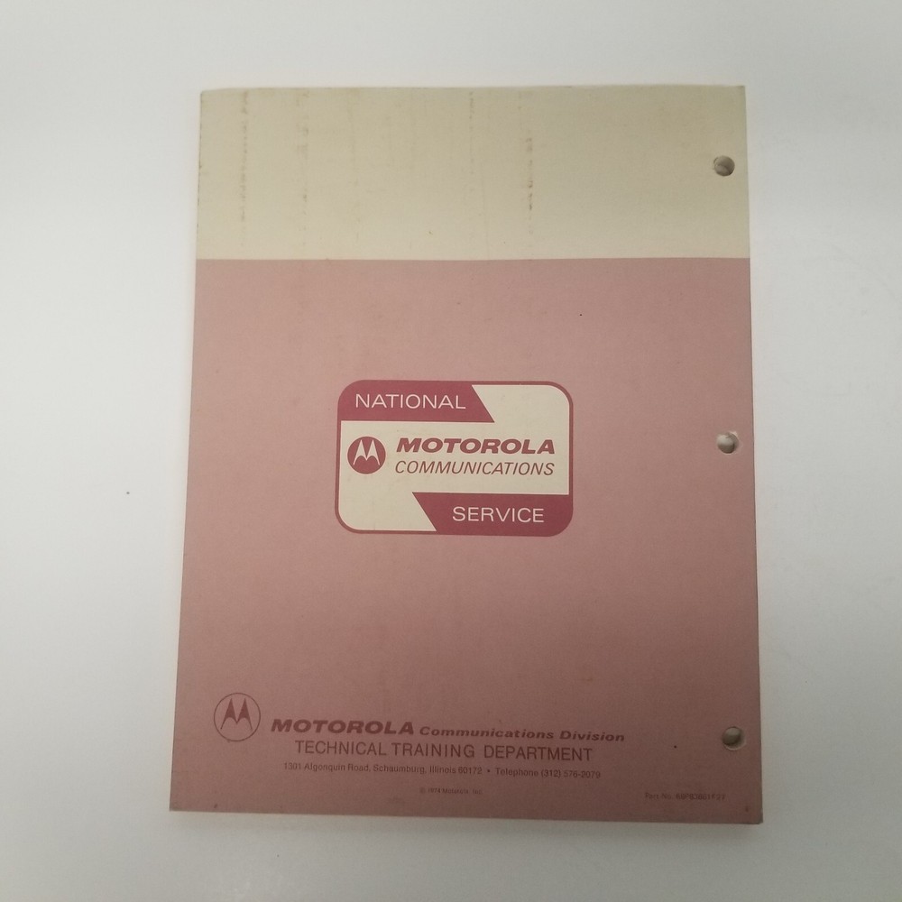Vintage Motorola MAV-PACK Technical Training Manual, Integrated Circuits & Logic