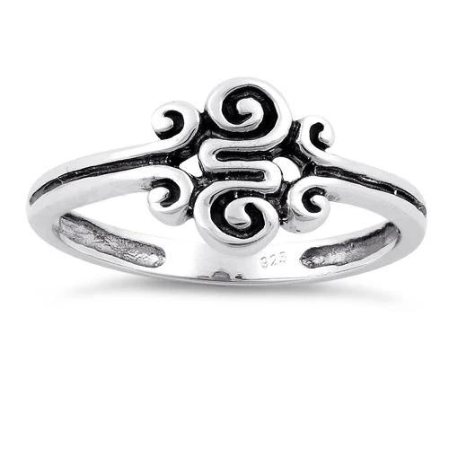 925 Sterling Silver Swirl Ring