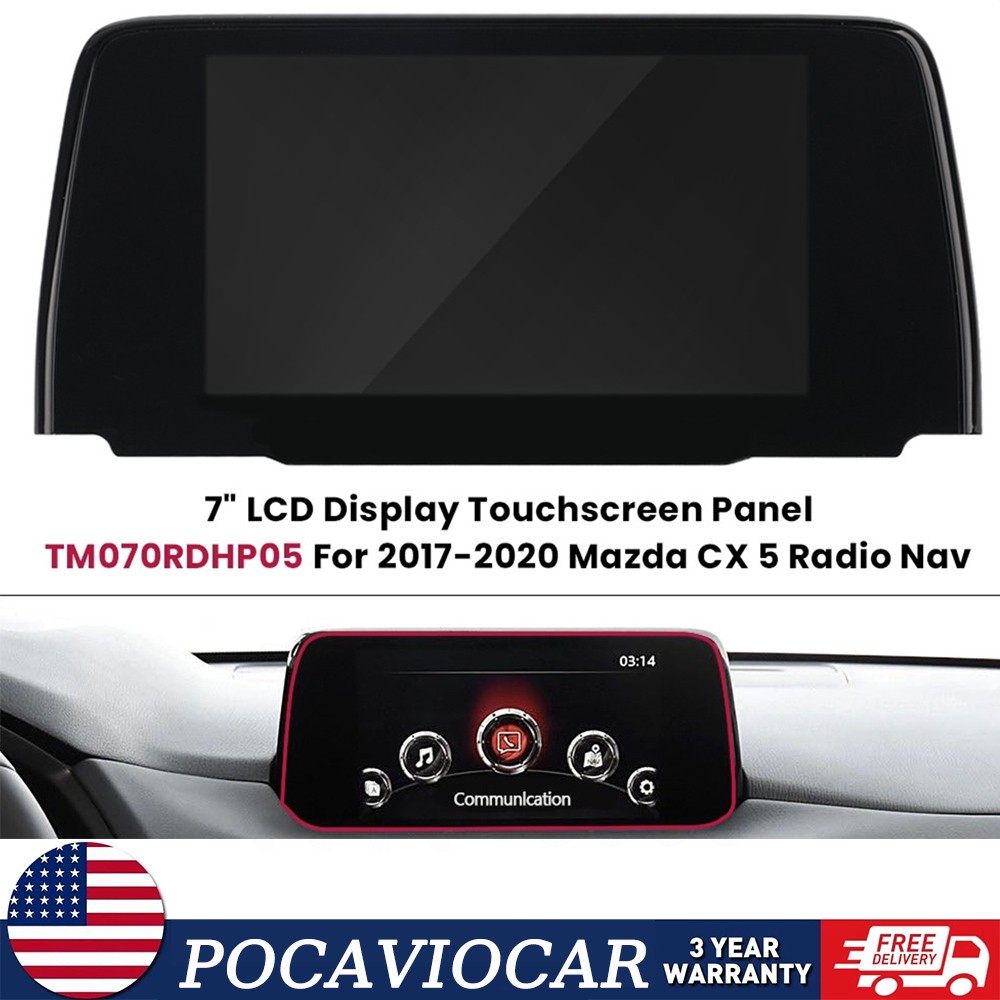 Replacement For 2017-21 Mazda CX-5 7" LCD Display Touch Screen Radio Navigation
