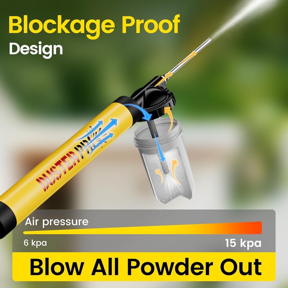 Diatomaceous Earth Powder Duster Adjustable Upto 4 FT, Powder Output Adjustable